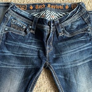 Rock Revival Doris Sequin, Skinny, low-rise, size 26